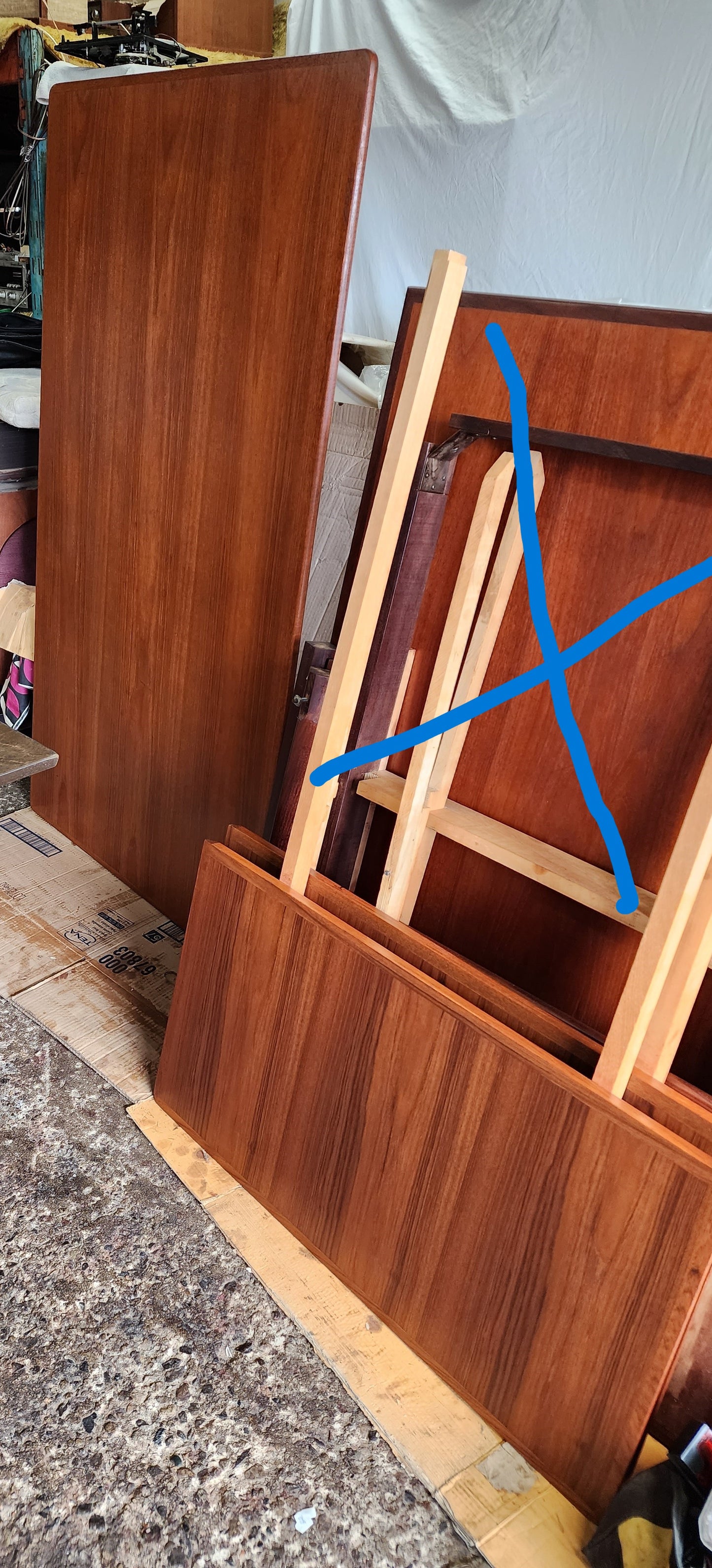 REFINISHED Danish MCM Teak Dining Table w 2 Leaves by Niels O. Moller, 63" - 102"