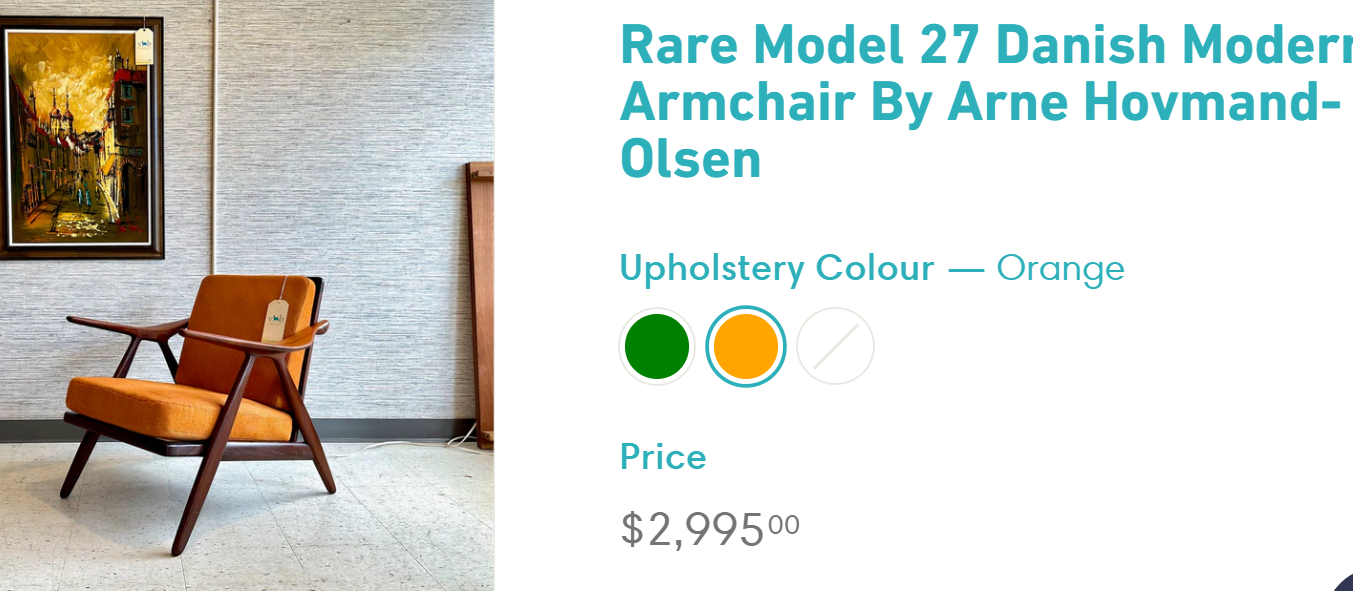 Will be REFINISHED REUPHOLSTERED Danish MCM Teak Sofa & Lounge Chair by Arne Hovmand-Olsen