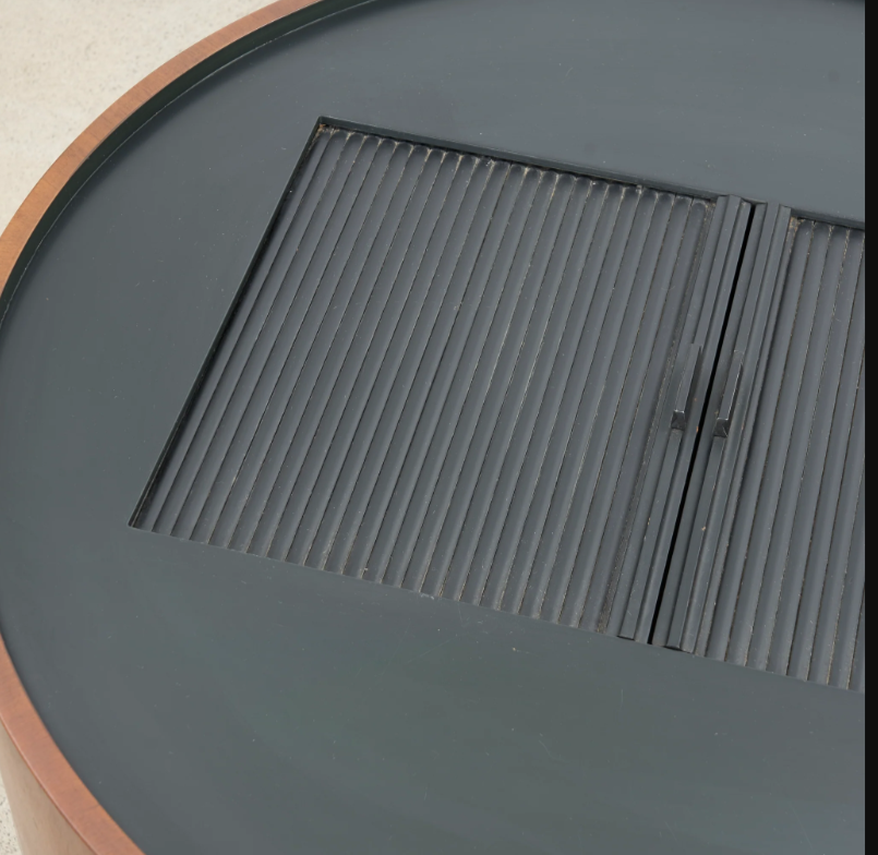 REFINISHED MCM Electrohome Circa 75 Model 703 Circular Stereo Console/ Coffee Table