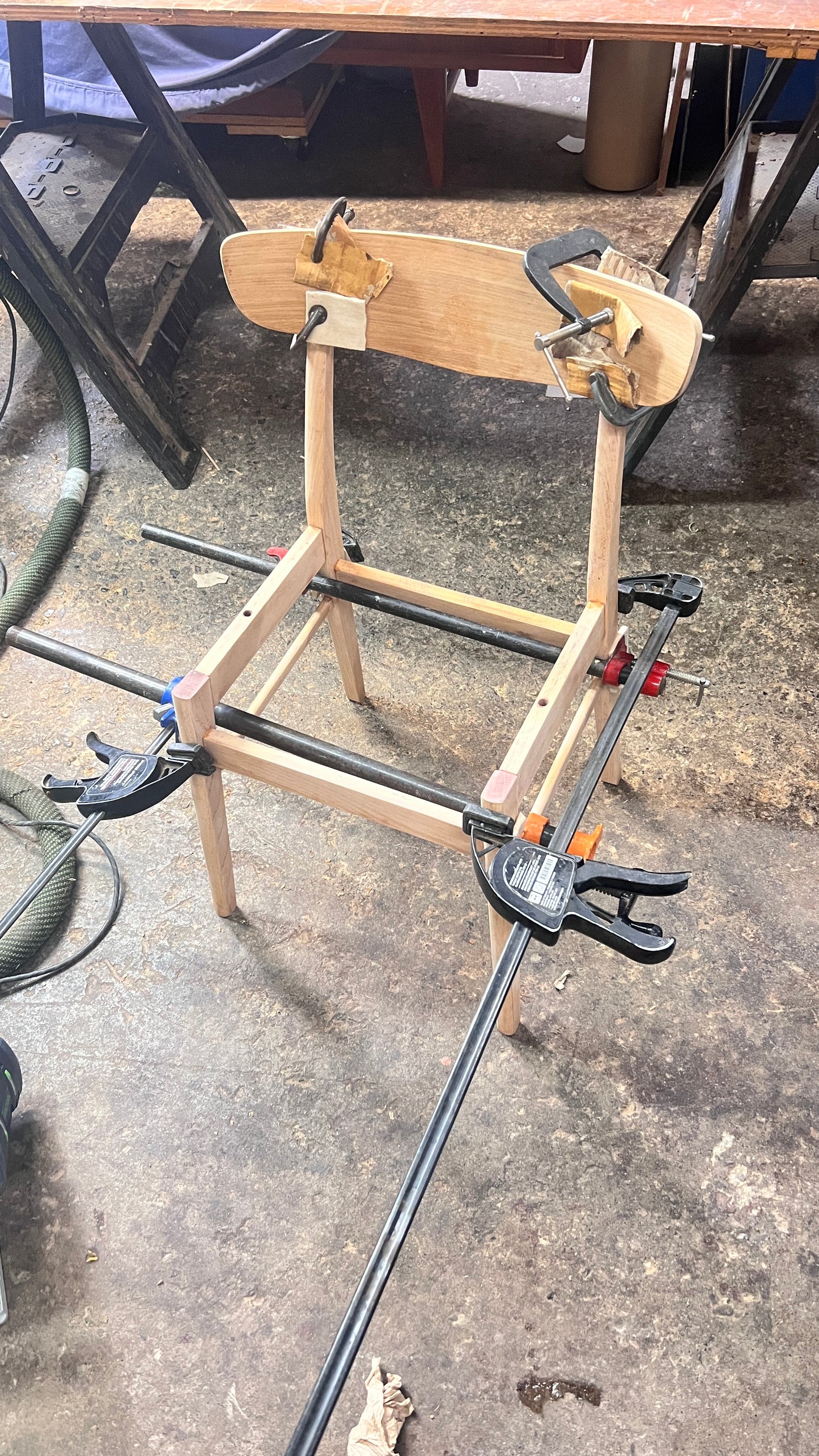 4 REFINISHED REUPHOLSTERED Danish Mid Century Modern Teak Chairs by Farstrup