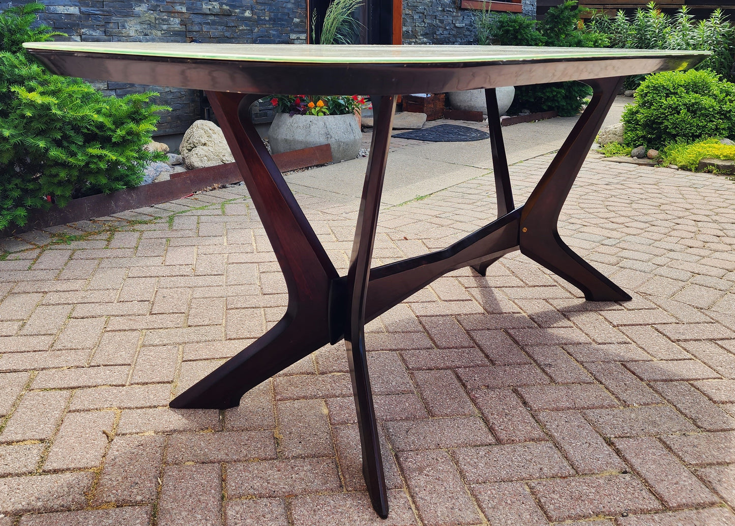 Italian Mid-Century Modern Dining Table & 6 Chairs by Carlo De Carli