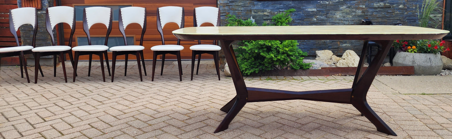 Italian Mid-Century Modern Dining Table & 6 Chairs by Carlo De Carli