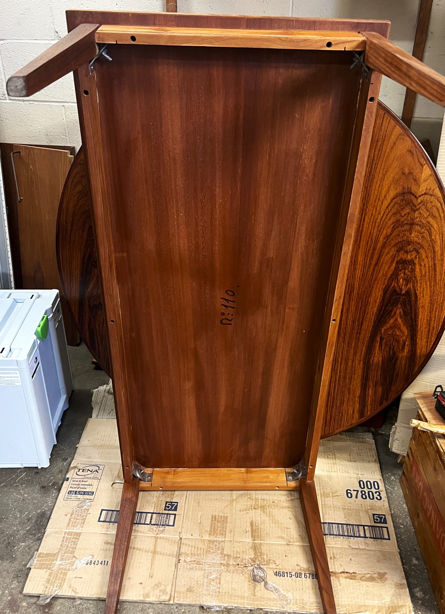 REFINISHED Mid Century Modern Teak Coffee Table, 51"