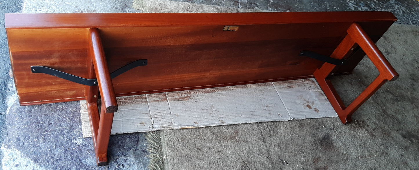 REFINISHED Mid Century Modern Torbjørn Afdal for Bruksbo "Krobo" Teak Coffee Table or Bench