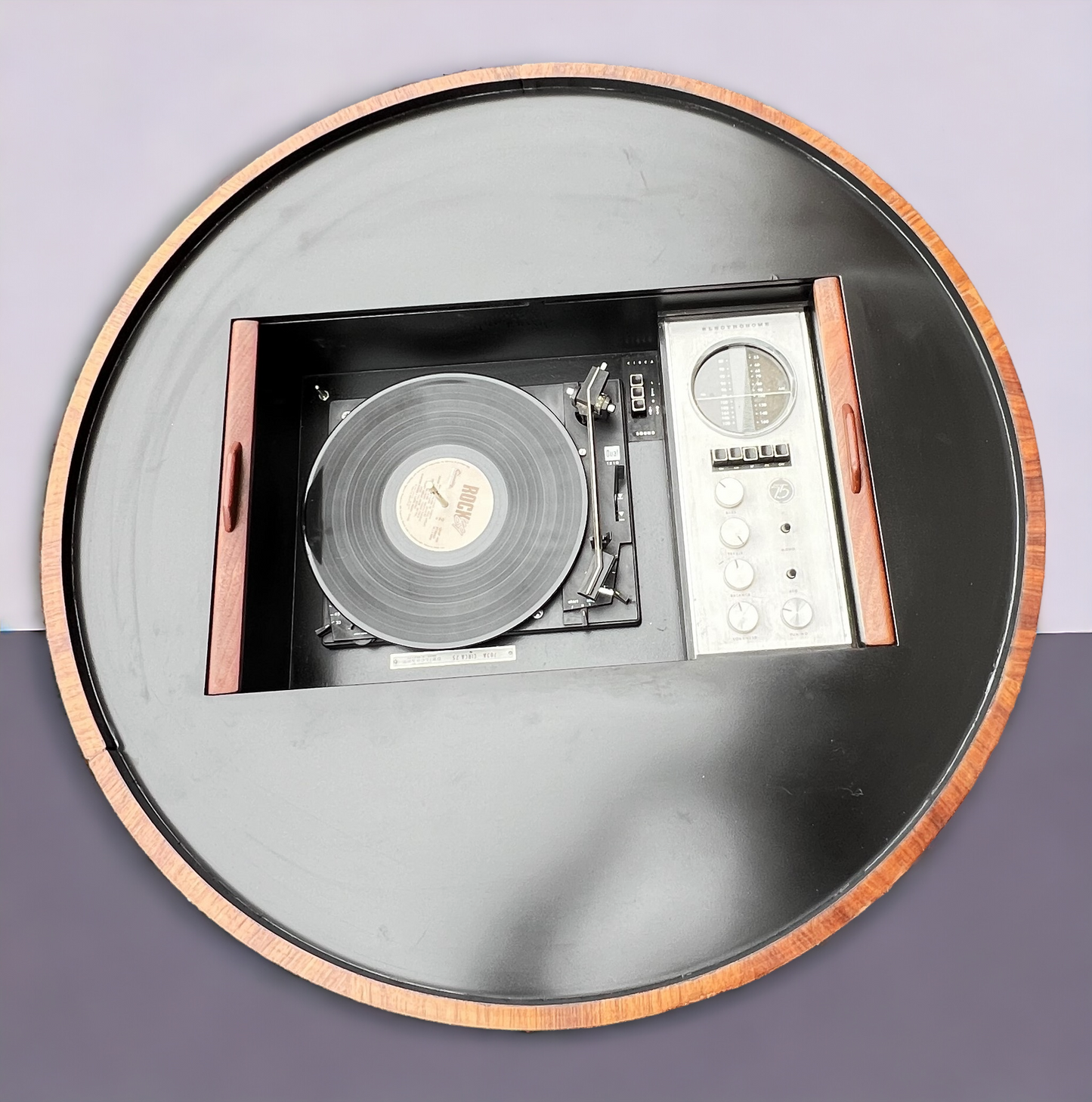 REFINISHED MCM Electrohome Circa 75 Model 703 Circular Stereo Console