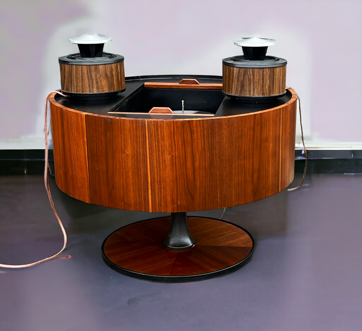 REFINISHED MCM Electrohome Circa 75 Model 703 Circular Stereo Console