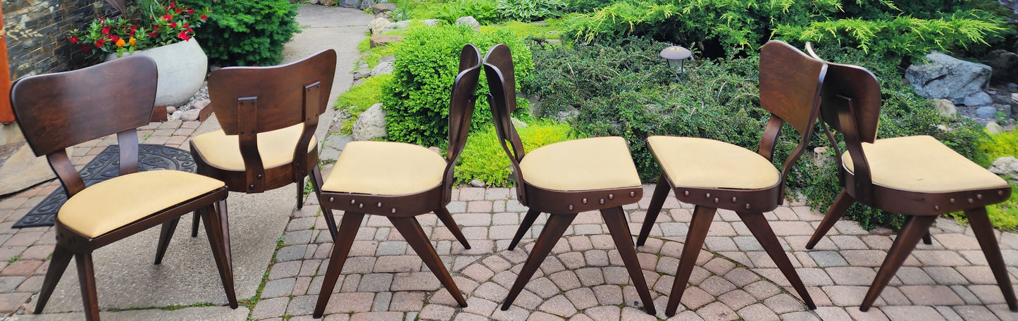 Choose Fabric***REFINISHED Mid Century Modern Russell Spanner Catalina Table & 6 Chairs