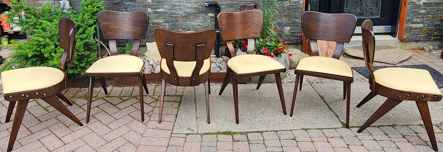 Choose Fabric***REFINISHED Mid Century Modern Russell Spanner Catalina Table & 6 Chairs