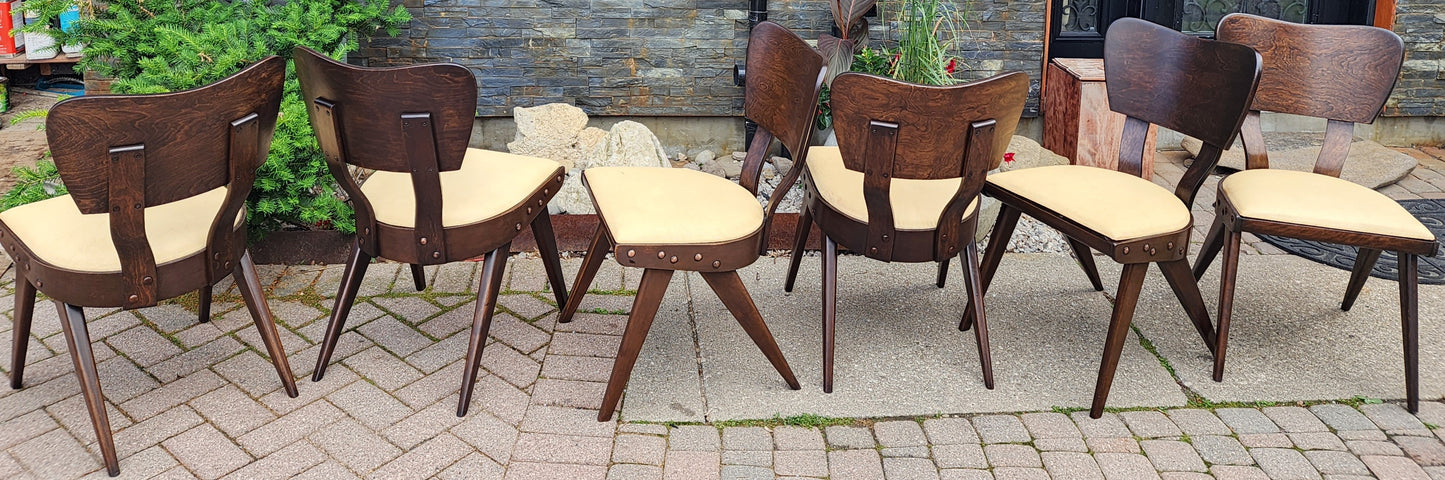 Choose Fabric***REFINISHED Mid Century Modern Russell Spanner Catalina Table & 6 Chairs