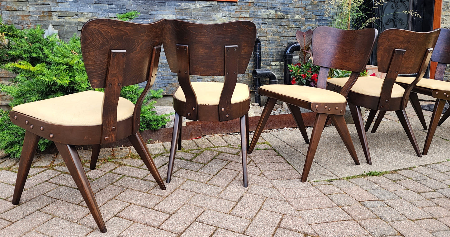 Choose Fabric***REFINISHED Mid Century Modern Russell Spanner Catalina Table & 6 Chairs