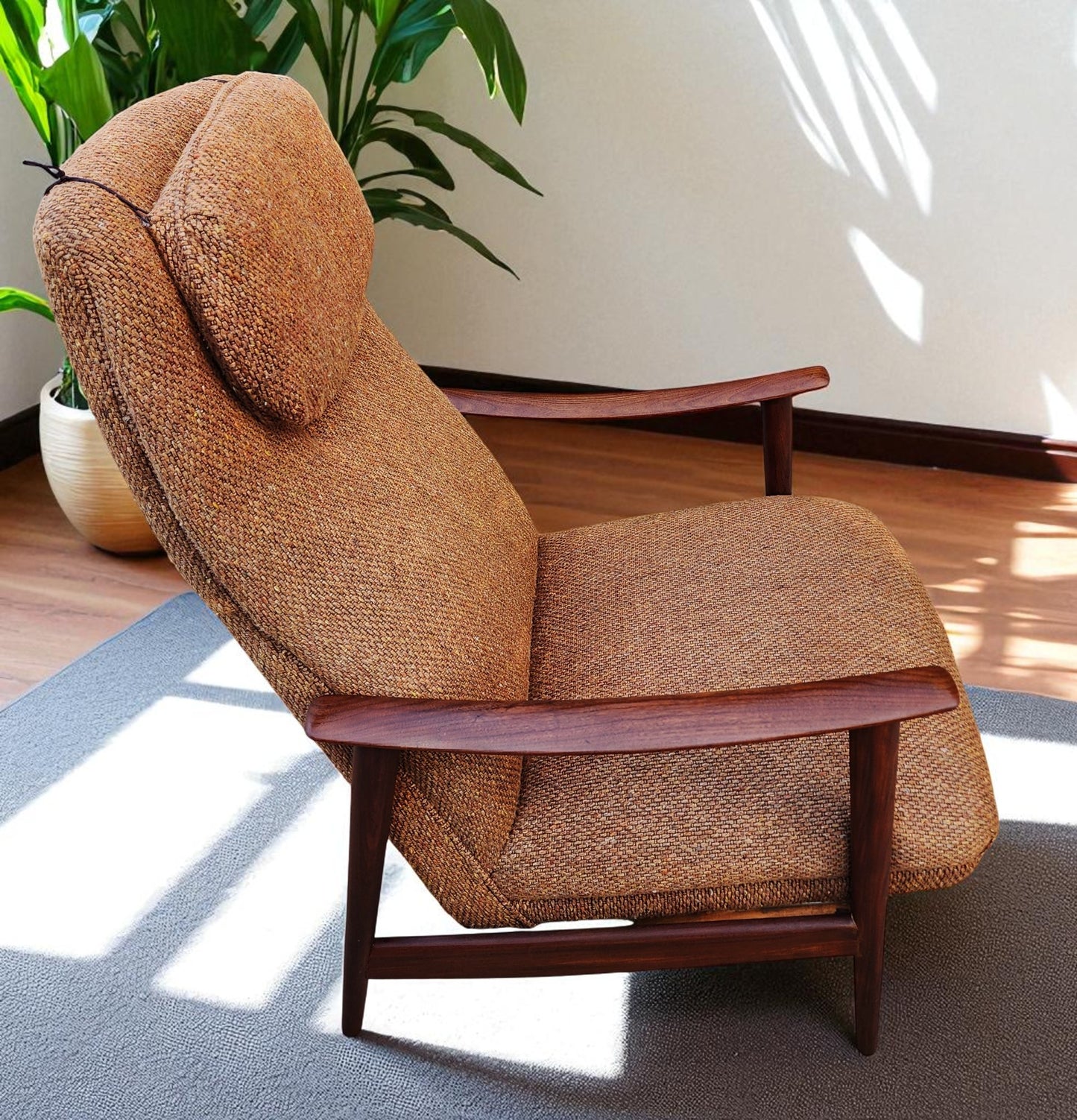 REFINISHED MCM Teak Lounge Chair by Arnt Lande for Stokke Mobler. Norway