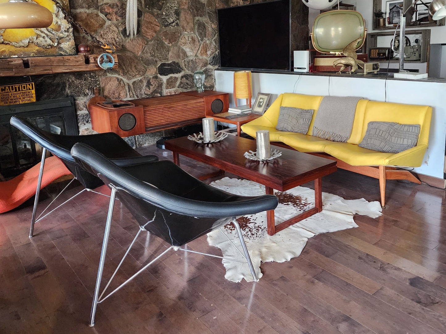 REFINISHED Danish Mid Century Modern Rosewood Coffee Table, Large & Narrow