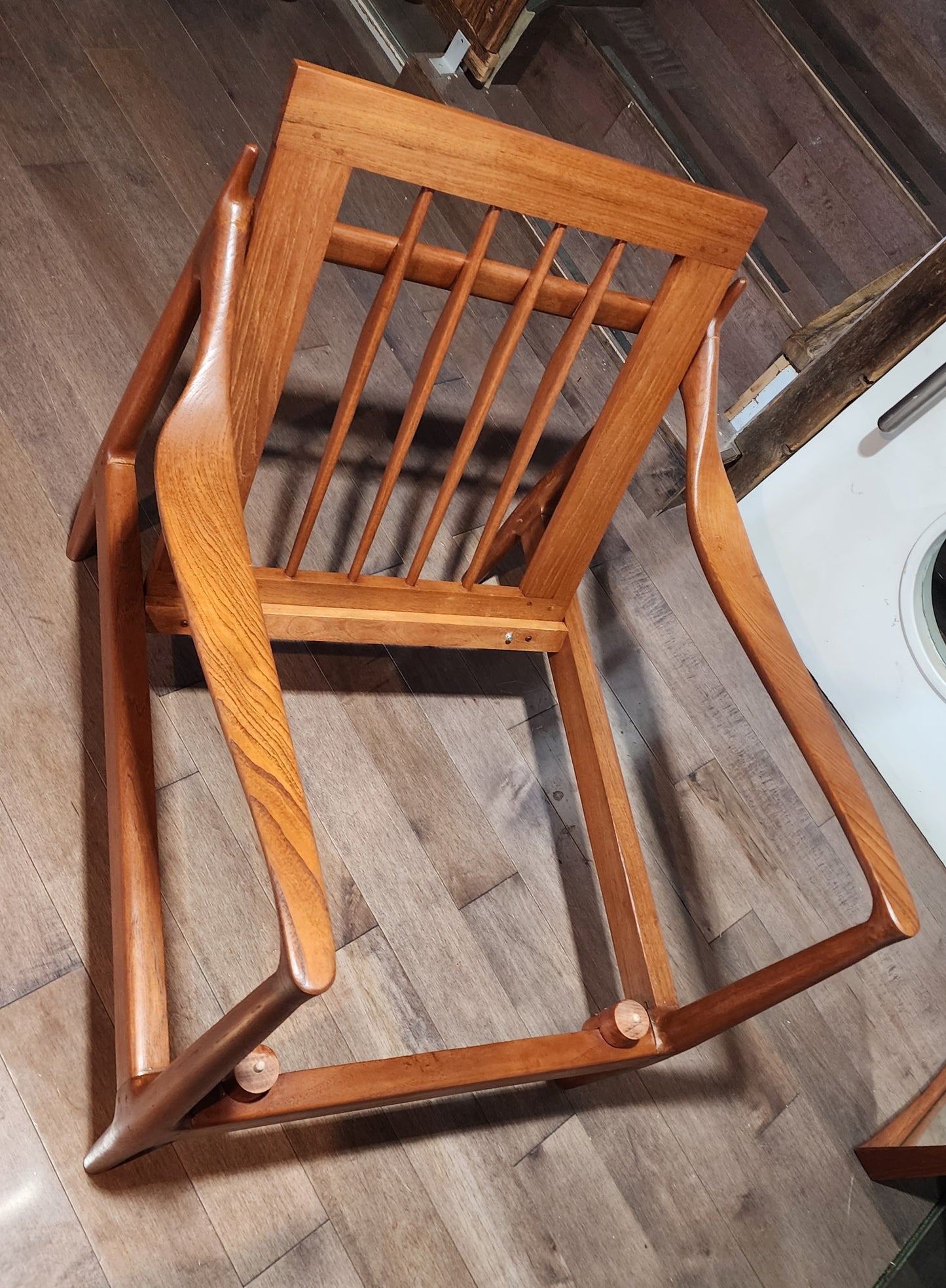 REFINISHED Danish Mid Century Modern Teak Lounge Chair will get New Cushions