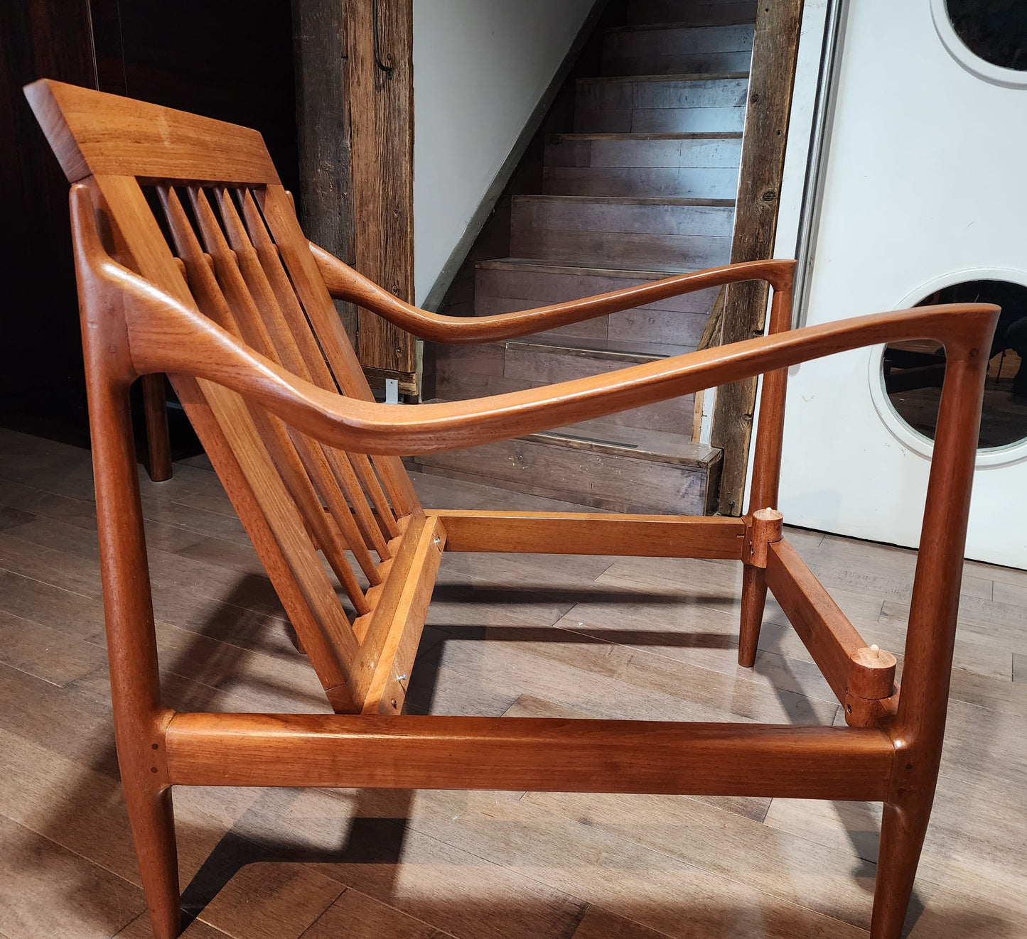 REFINISHED Danish Mid Century Modern Teak Lounge Chair will get New Cushions