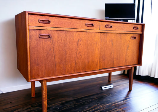 REFINISHED Mid Century Teak Sideboard Buffet 48"