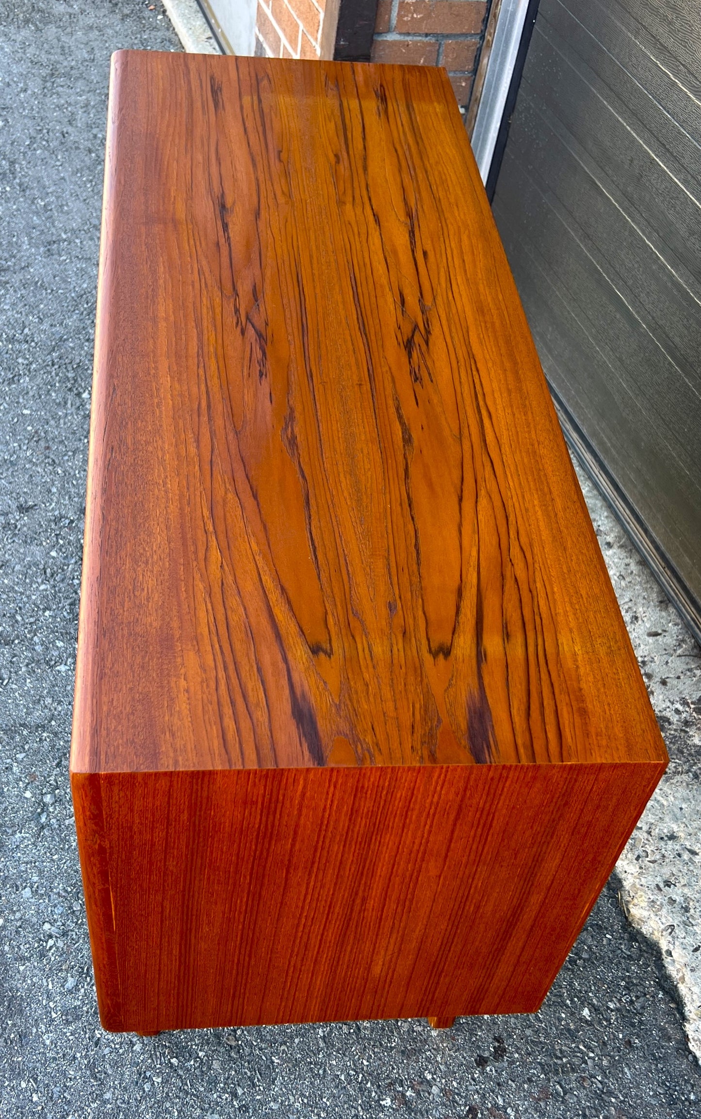 REFINISHED Mid Century Teak Sideboard Buffet 48"