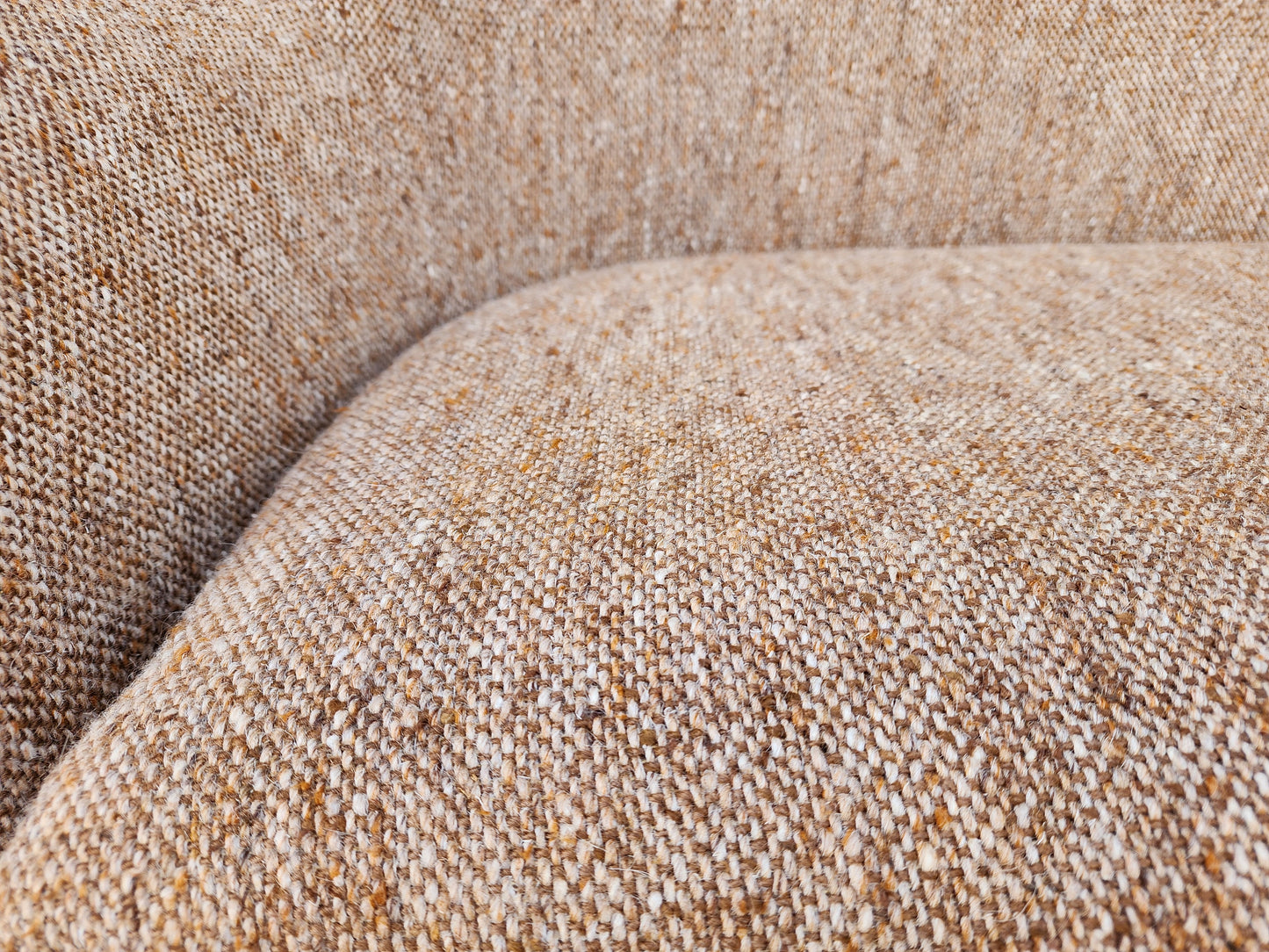REFINISHED Mid Century Modern Teak Sofa by Gerhard Berg with wool upholstery