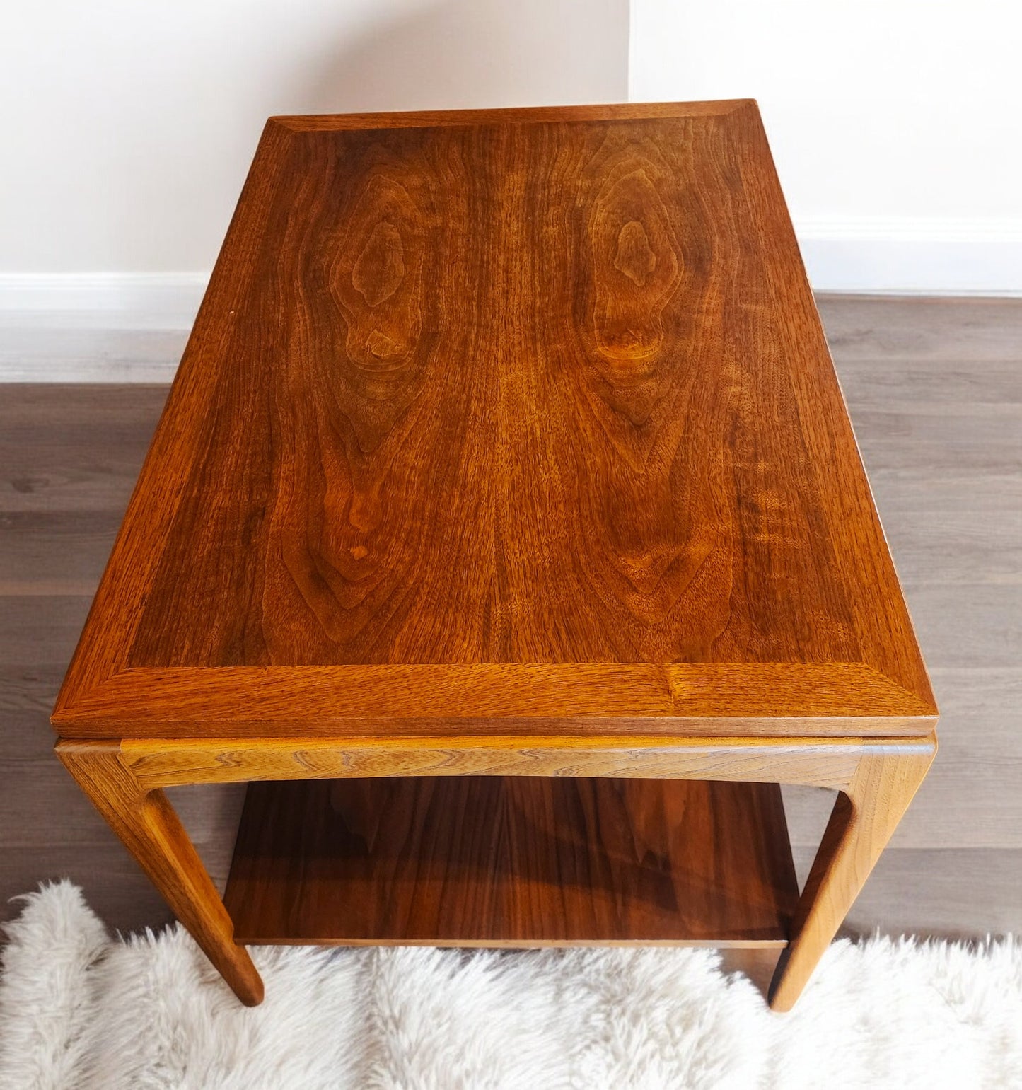 2 REFINISHED Mid Century Modern Walnut Accent Tables by Lane