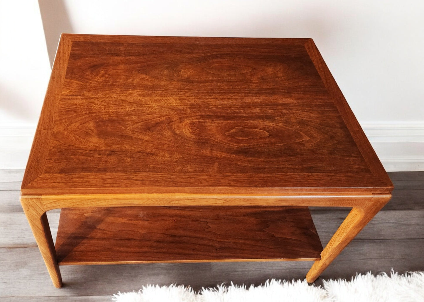 2 REFINISHED Mid Century Modern Walnut Accent Tables by Lane