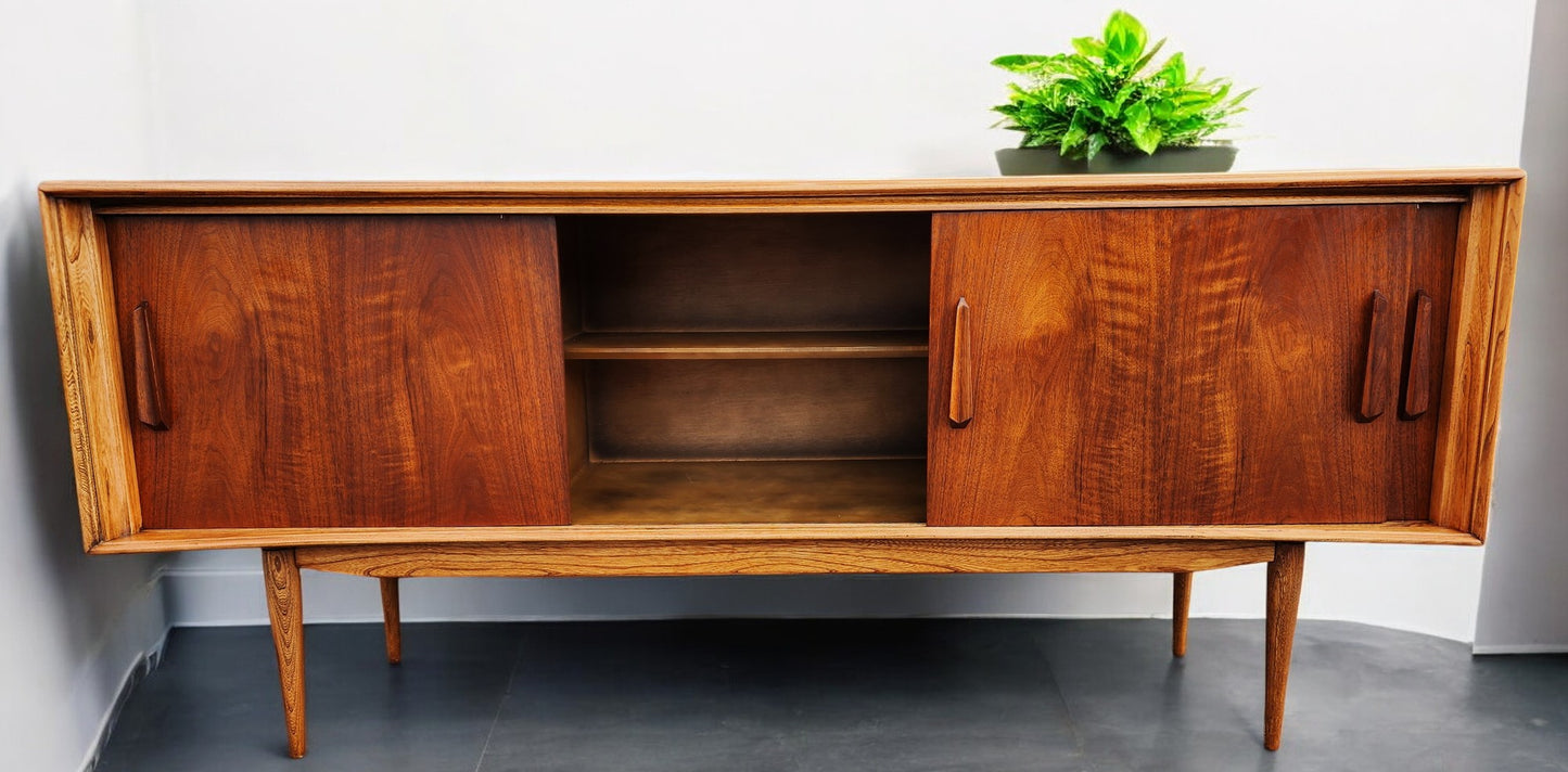 REFINISHED Mid Century Modern Walnut Sideboard by Deilcraft 68"