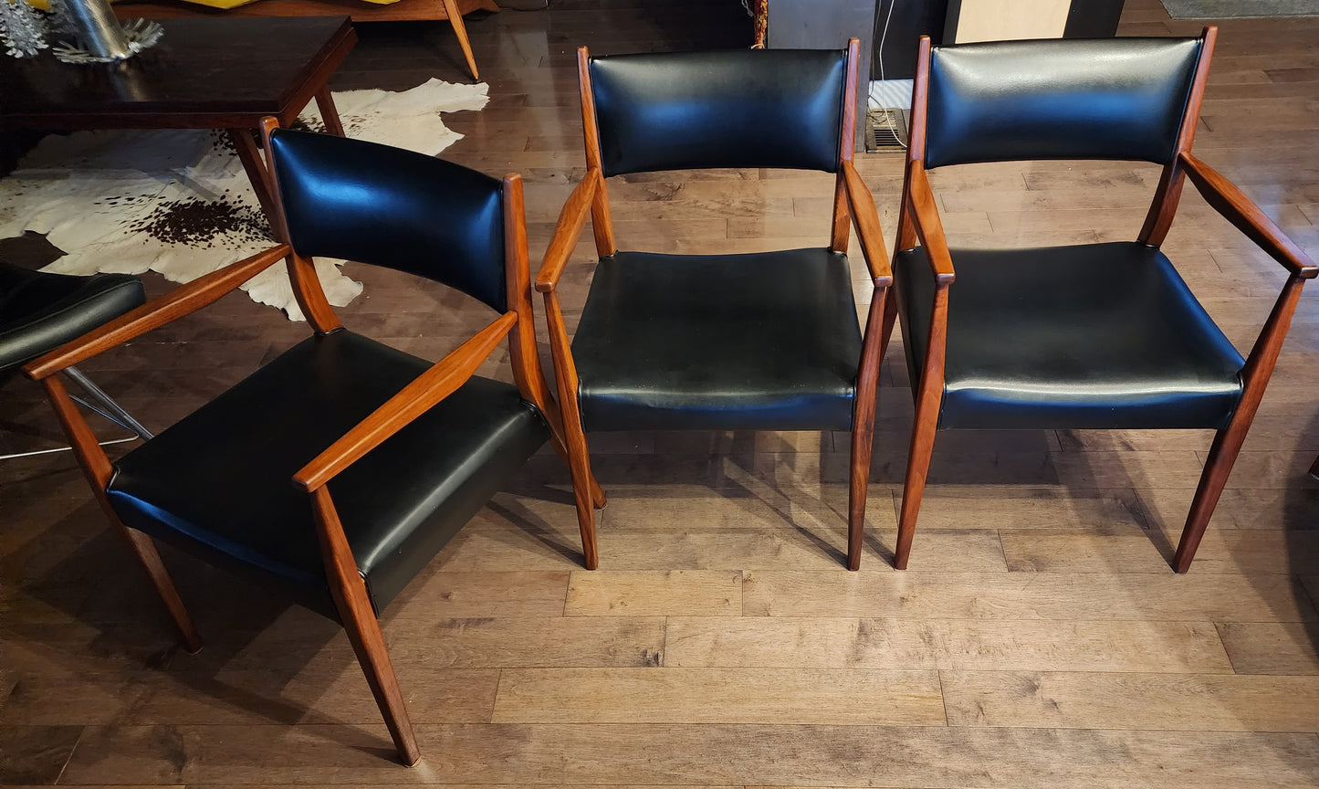 RESTORED Mid Century Modern Walnut Arm Chair