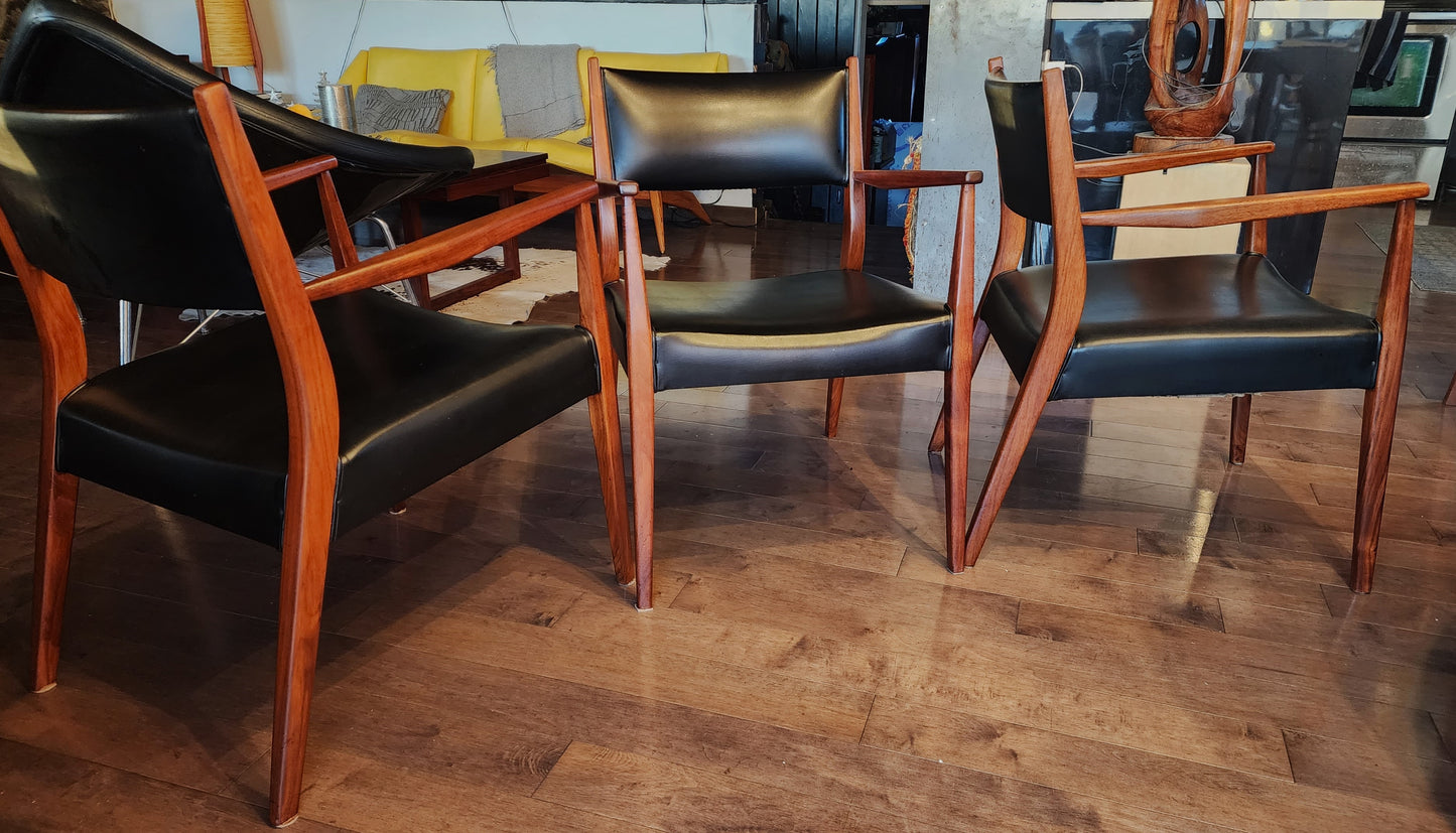 RESTORED Mid Century Modern Walnut Arm Chair