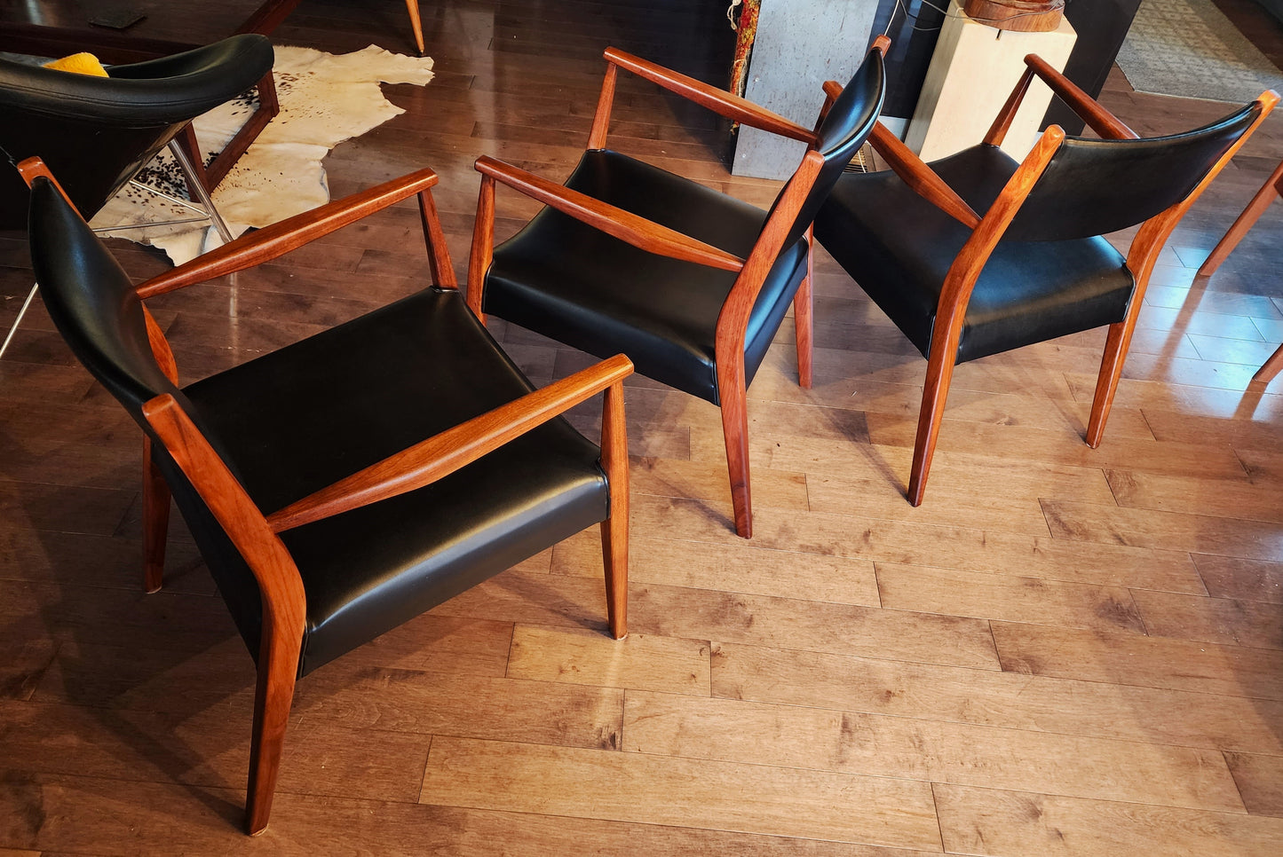 RESTORED Mid Century Modern Walnut Arm Chair