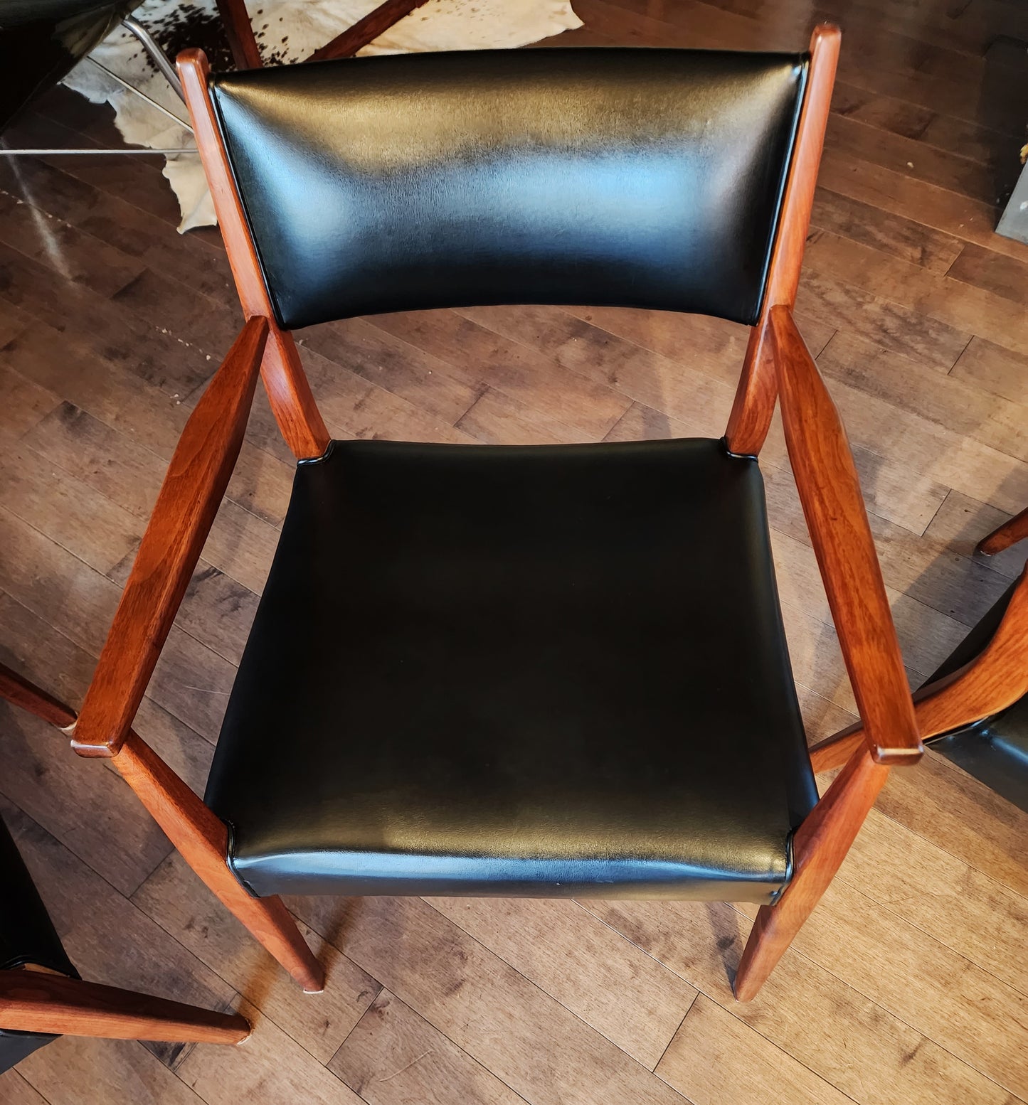 RESTORED Mid Century Modern Walnut Arm Chair
