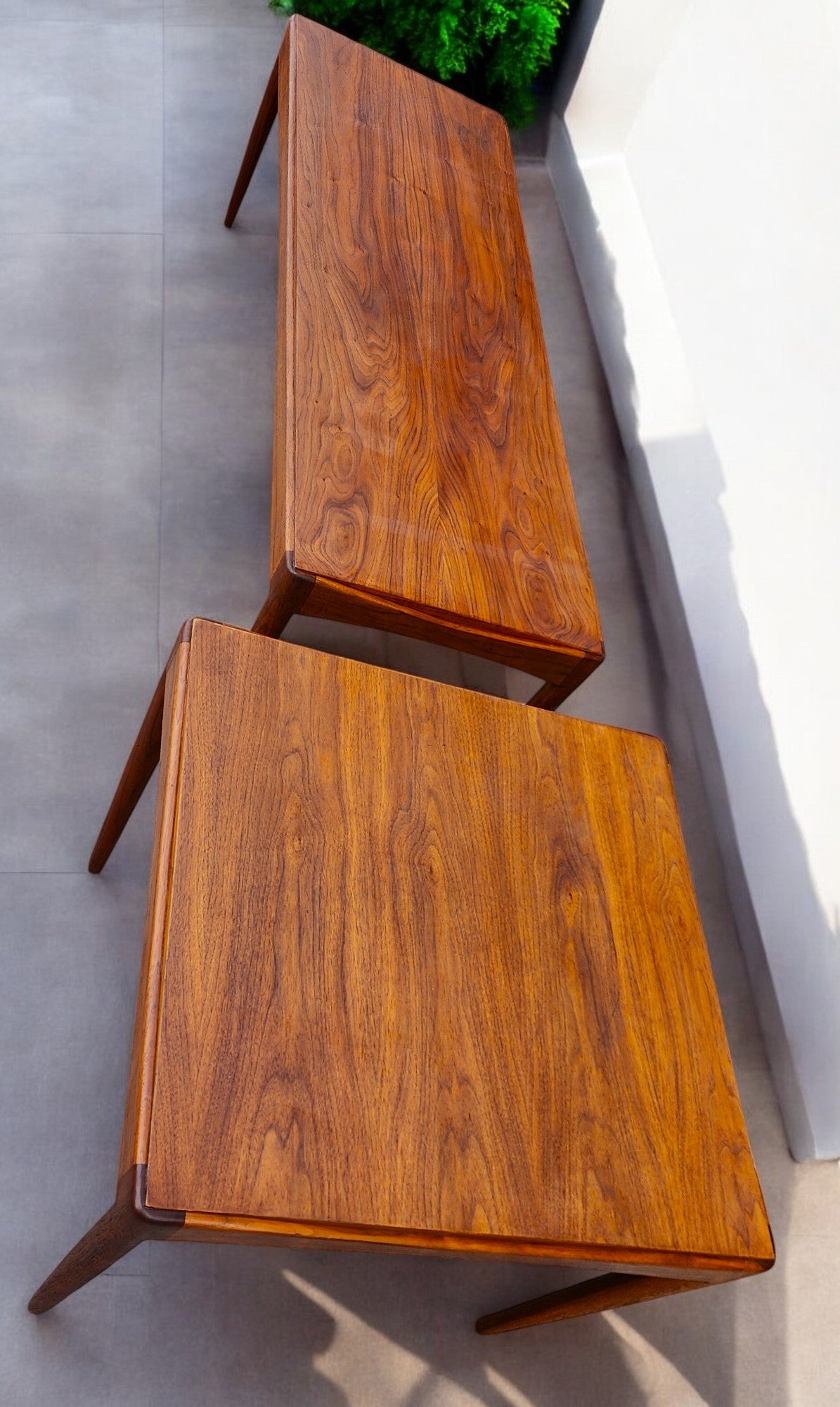 REFINISHED Mid Century Modern Walnut Coffee & End Tables