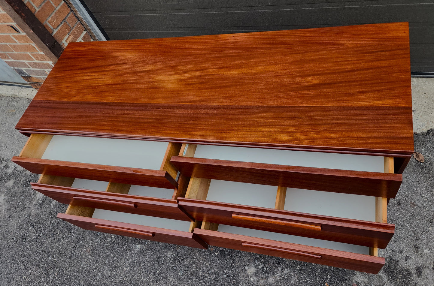 REFINISHED Mid Century Modern SOLID TEAK Afromosia Dresser by Imperial