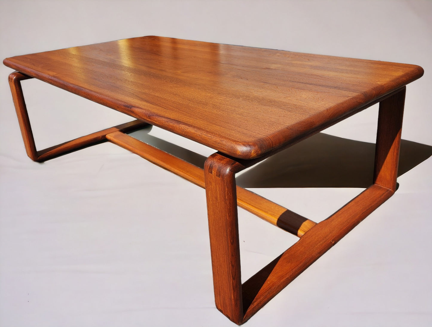 REFINISHED Danish Mid Century Modern SOLID Teak Coffee Table
