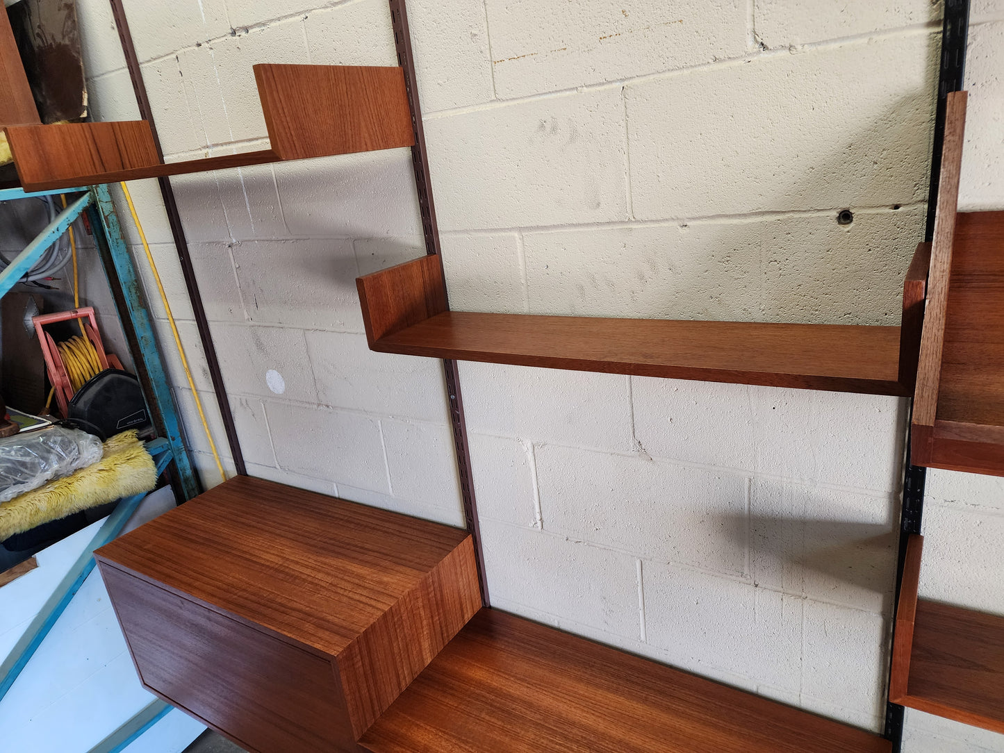 RESTORED Mid Century Modern Teak Modular Wall Unit by REFF
