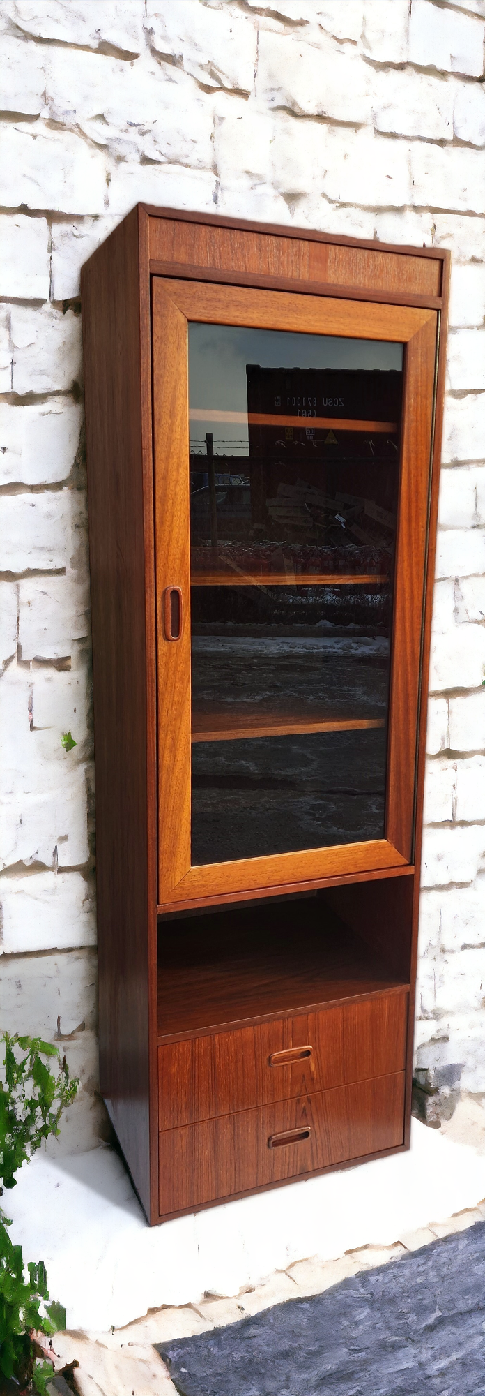 RESTORED Mid Century Modern Teak Tall Cabinet by G Plan with Lighting