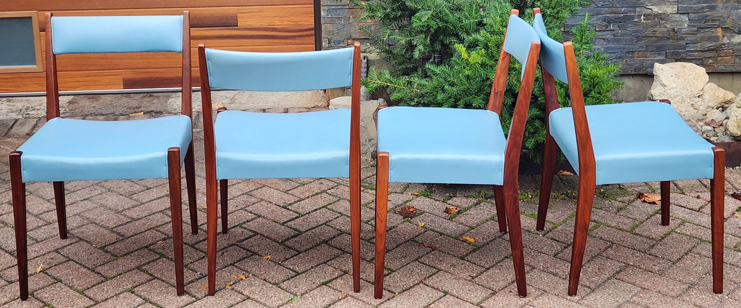 4 RESTORED Mid Century Modern Walnut Dining Chair