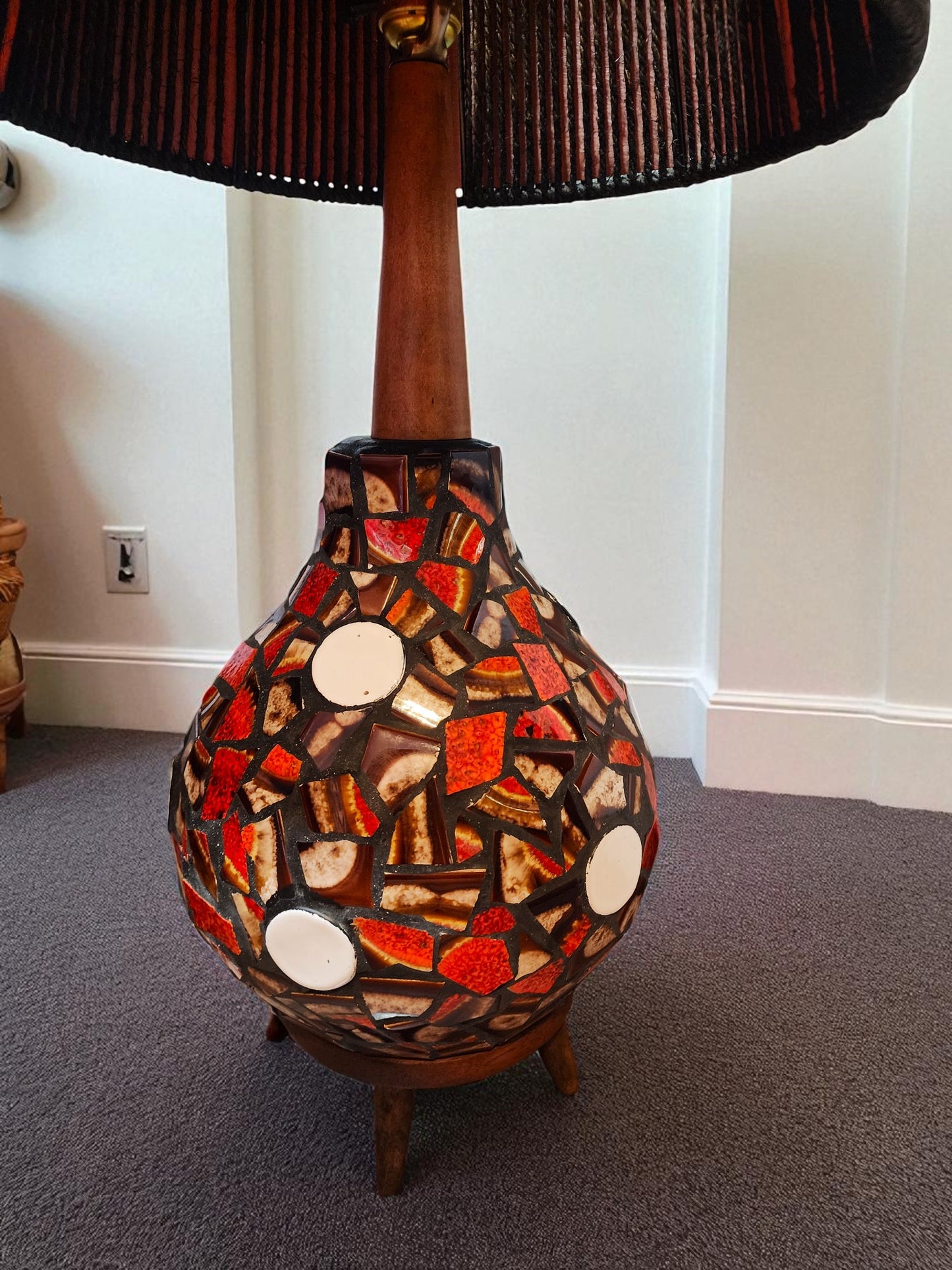 Set of Mid Century Modern floor & table lamps by Maurice Chalvignac