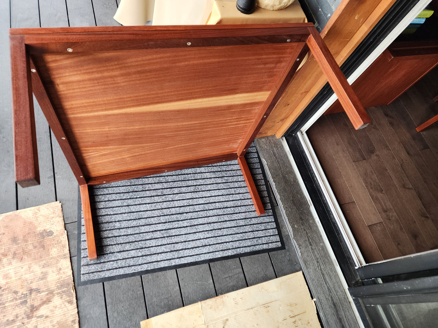 REFINISHED Mid Century Modern Teak Accent Table by Reff