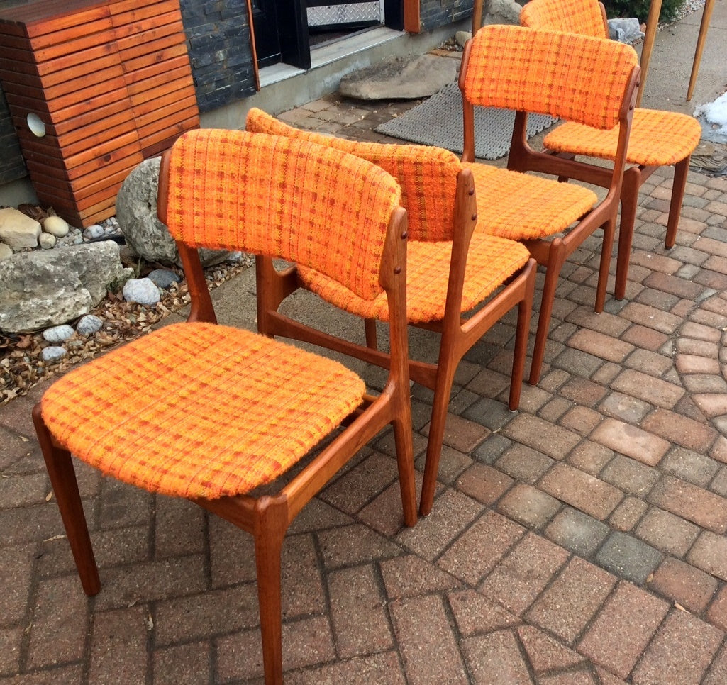 4 Erik Buch Model OD-49 Mid Century Modern Teak Dining Chairs, each $299 - Mid Century Modern Toronto