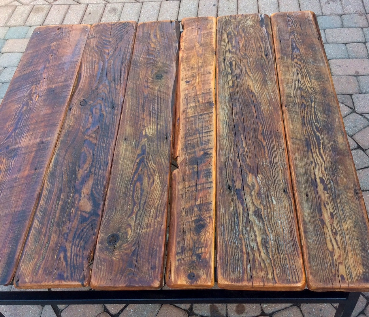 Reclaimed Barn Wood Coffee or Cocktail Table – Modern Rustic Industrial - Mid Century Modern Toronto