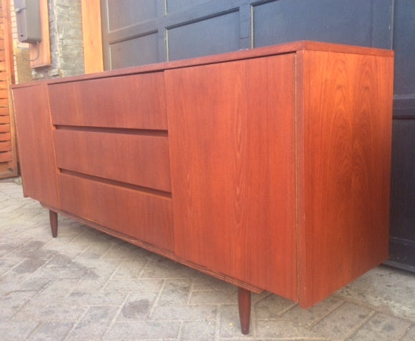 REFINISHED MCM Teak Sideboard Media Console 72" - Mid Century Modern Toronto