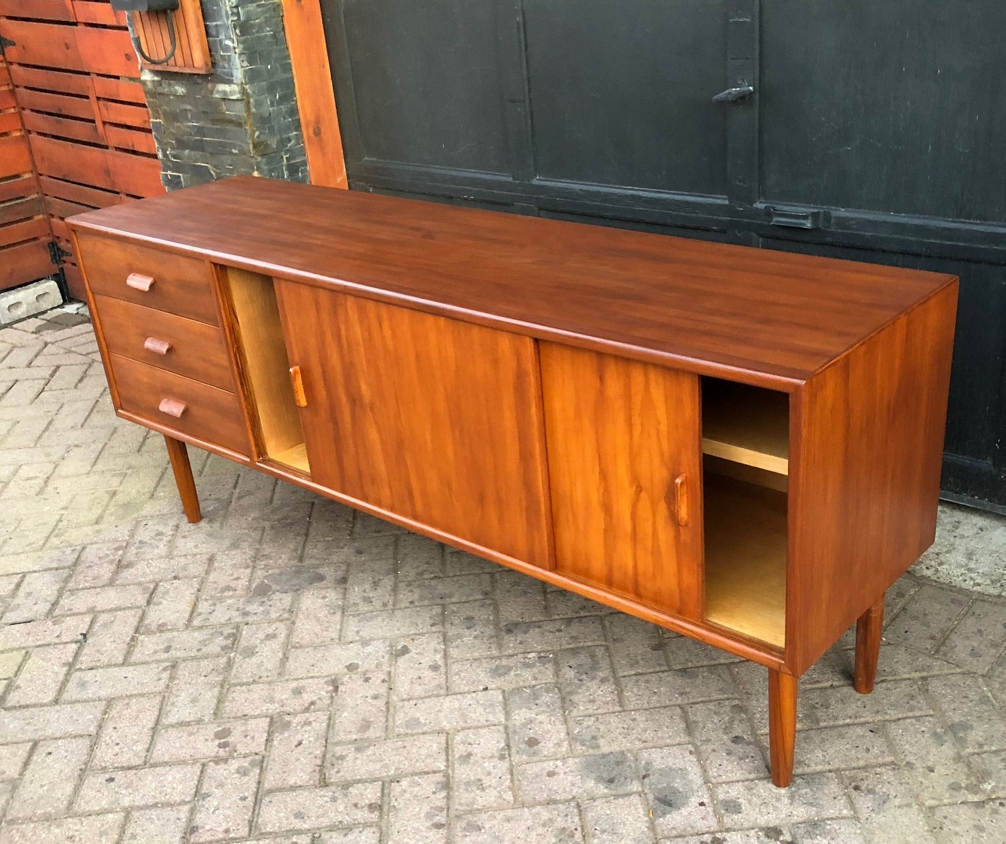 REFINISHED MCM Sideboard Buffet TV Media Console 70.5" - Mid Century Modern Toronto