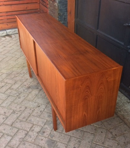 REFINISHED Danish MCM Teak Sideboard Media TV Console 70" - Mid Century Modern Toronto