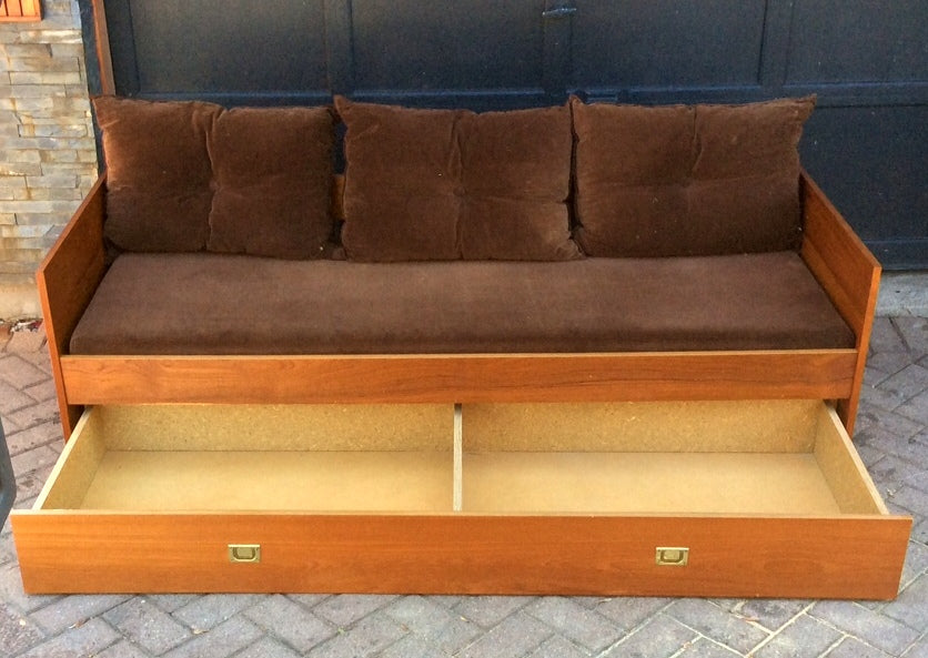Danish Mid Century Modern Teak Day Bed with Storage Drawer - Mid Century Modern Toronto