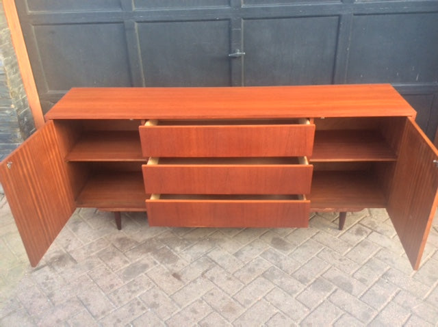 REFINISHED MCM Teak Sideboard Media Console 72" - Mid Century Modern Toronto