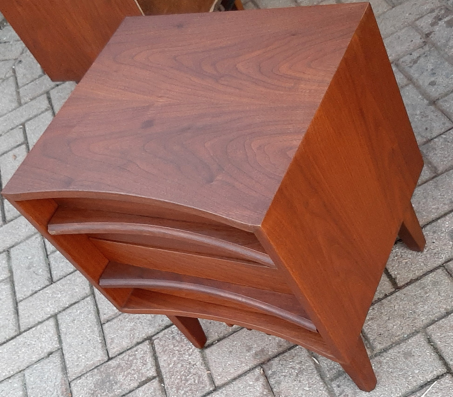 ON HOLD****REFINISHED MCM Walnut Dresser 9 Drawers, 2 Nigh Stands, Headboard for Queen bed & optional frame - PERFECT - Mid Century Modern Toronto