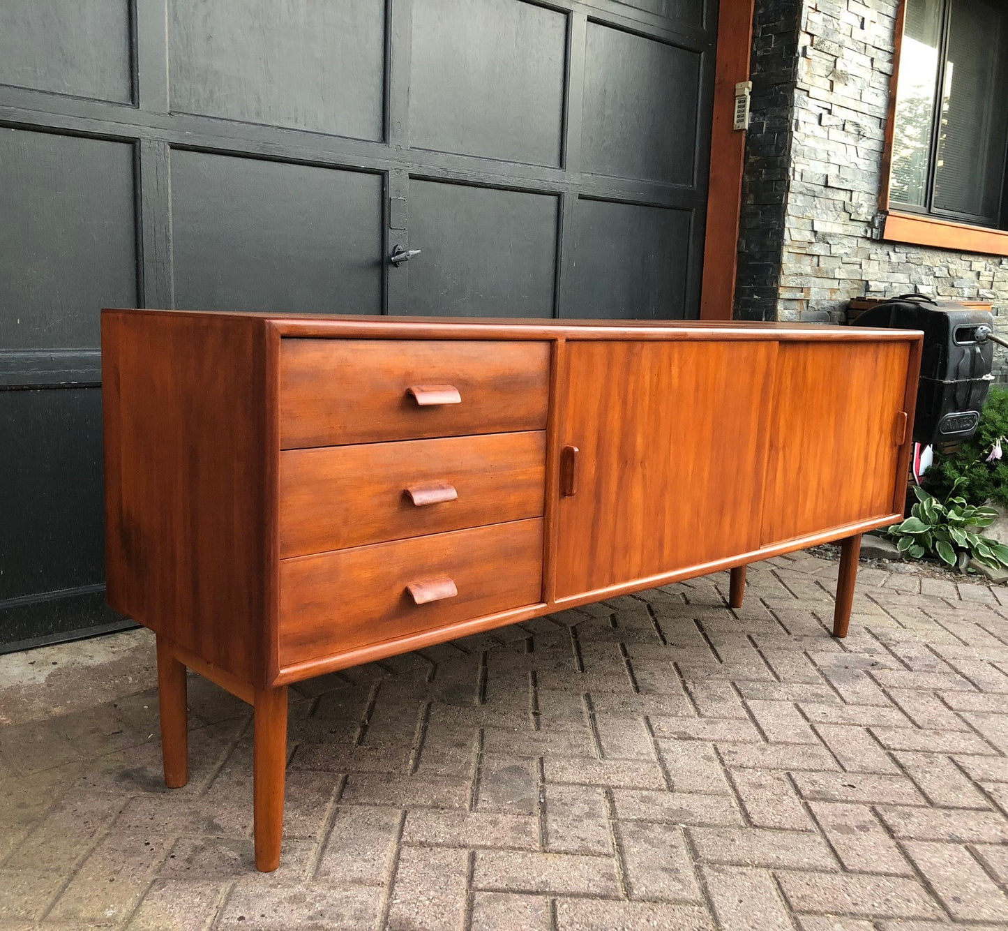 REFINISHED MCM Sideboard Buffet TV Media Console 70.5" - Mid Century Modern Toronto