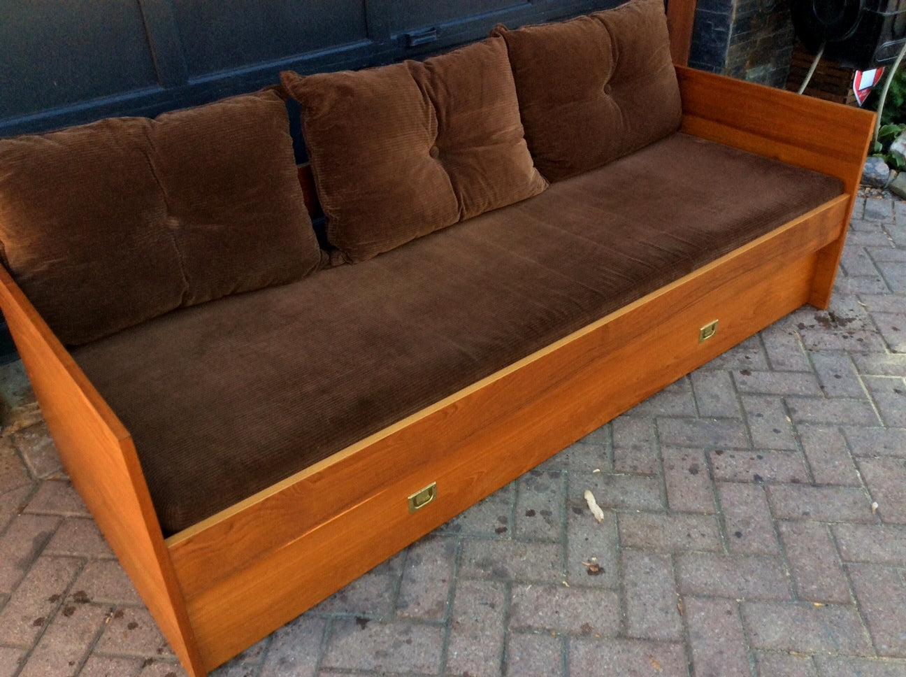 Danish Mid Century Modern Teak Day Bed with Storage Drawer - Mid Century Modern Toronto