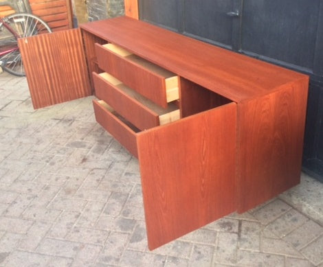REFINISHED MCM Teak Sideboard Media Console 72" - Mid Century Modern Toronto