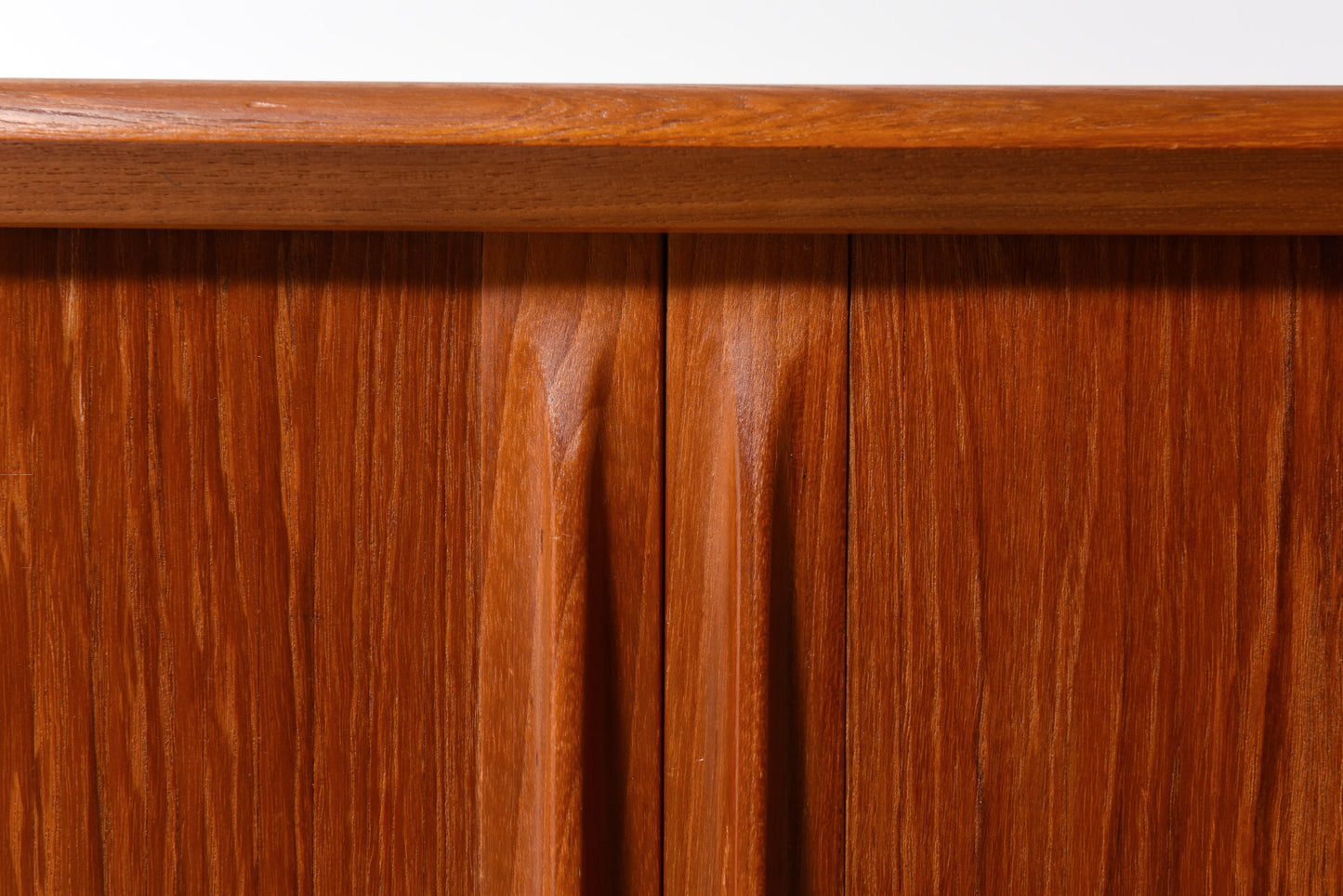 REFINISHED MCM Teak Tambour Credenza by Bernhard Pedersen & Son 98" - Mid Century Modern Toronto