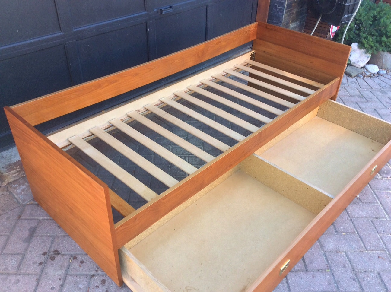 Danish Mid Century Modern Teak Day Bed with Storage Drawer - Mid Century Modern Toronto