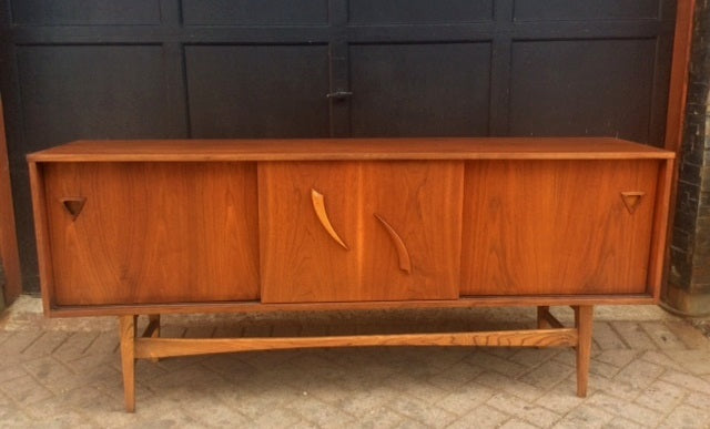 REFINISHED MCM Walnut Bar Sideboard or Media Console 70"perfect - Mid Century Modern Toronto